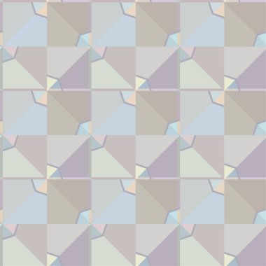 Geometrik süslemeli vektör deseni. Kusursuz tasarım dokusu 