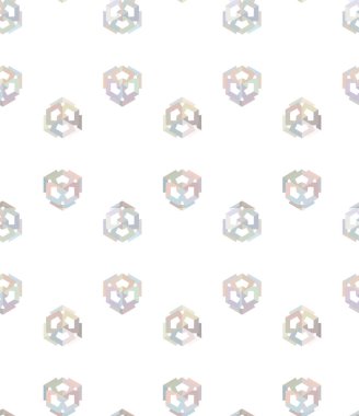 Geometrik süslemeli vektör deseni. Kusursuz tasarım dokusu