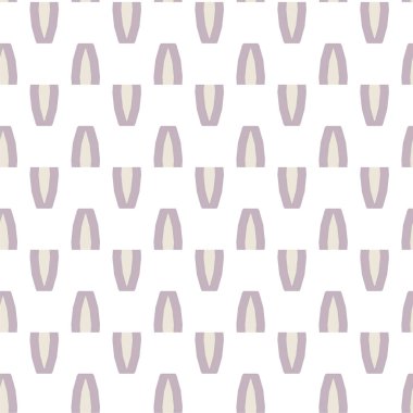 Geometrik yinelenen süs vektör deseni. Pastel tonları olan kusursuz tasarım dokusu