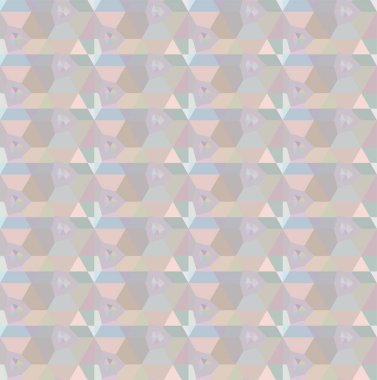 Geometrik yinelenen süs vektör deseni. Pastel tonları olan kusursuz tasarım dokusu