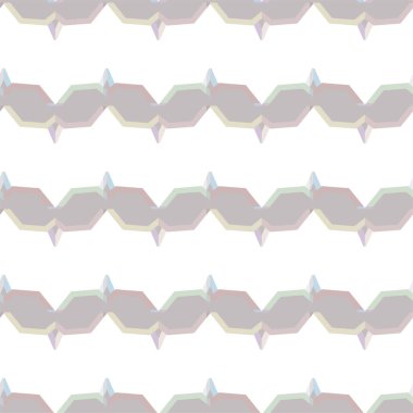 Geometrik yinelenen süs vektör deseni. Pastel tonları olan kusursuz tasarım dokusu