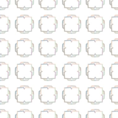 Geometrik yinelenen süs vektör deseni. Pastel tonları olan kusursuz tasarım dokusu