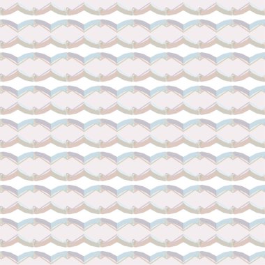 Geometrik yinelenen süs vektör deseni. Pastel tonları olan kusursuz tasarım dokusu