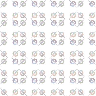 Geometrik yinelenen süs vektör deseni. Pastel tonları olan kusursuz tasarım dokusu