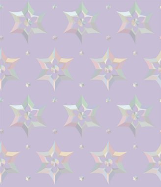 Geometrik yinelenen süs vektör deseni. Pastel tonları olan kusursuz tasarım dokusu