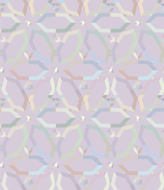 Geometrik süslemeli vektör deseni. Kusursuz tasarım dokusu 