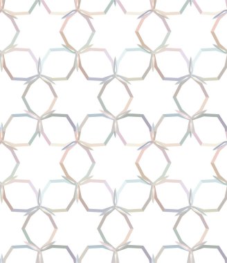 Geometrik süslemeli vektör deseni. Kusursuz tasarım dokusu 
