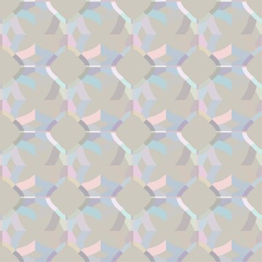 Geometrik süslemeli vektör deseni. Kusursuz tasarım dokusu