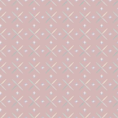 Geometrik yinelenen süs vektör deseni. Pastel tonları olan kusursuz tasarım dokusu