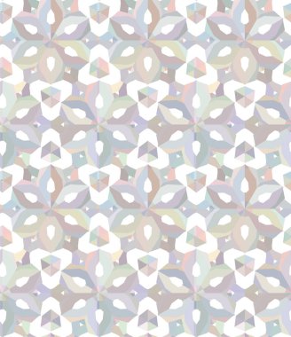 Geometrik süslemeli vektör deseni. Kusursuz tasarım dokusu