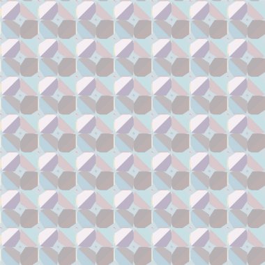 Geometrik yinelenen süs vektör deseni. Pastel tonları olan kusursuz tasarım dokusu