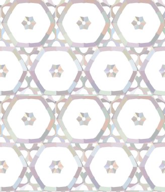 Geometrik yinelenen süs vektör deseni. Pastel tonları olan kusursuz tasarım dokusu