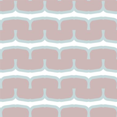 Geometrik yinelenen süs vektör deseni. Pastel tonları olan kusursuz tasarım dokusu