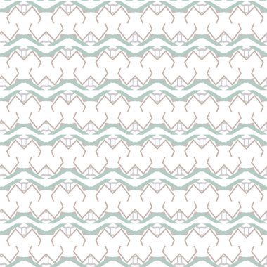 Geometrik süslemeli vektör deseni. Kusursuz tasarım dokusu