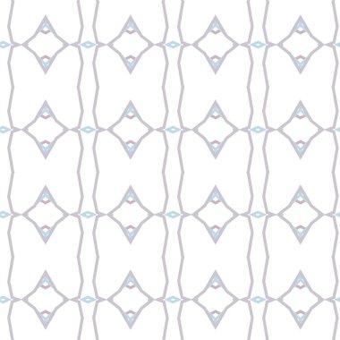 Geometrik yinelenen süs vektör deseni. Pastel tonları olan kusursuz tasarım dokusu