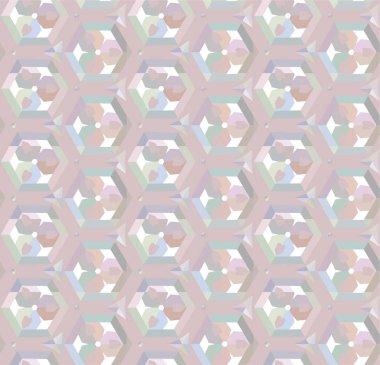 Geometrik süslemeli kusursuz desen. vektör illüstrasyonu