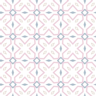 Geometrik süslemeli vektör deseni. Kusursuz tasarım dokusu.