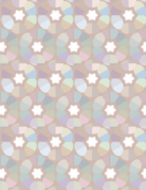 Geometrik süslemeli kusursuz desen. vektör illüstrasyonu