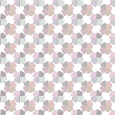 Geometrik süslemeli vektör deseni. Kusursuz tasarım dokusu