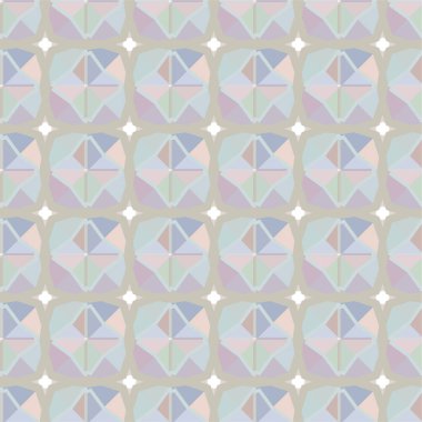 Geometrik süslemeli kusursuz desen. vektör illüstrasyonu