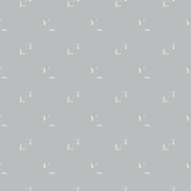 Soyut geometrik şekilli kusursuz desen