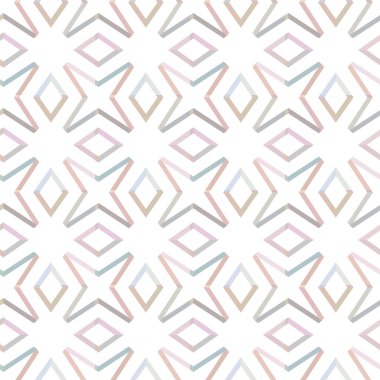 Geometrik süslemeli kusursuz desen. vektör illüstrasyonu