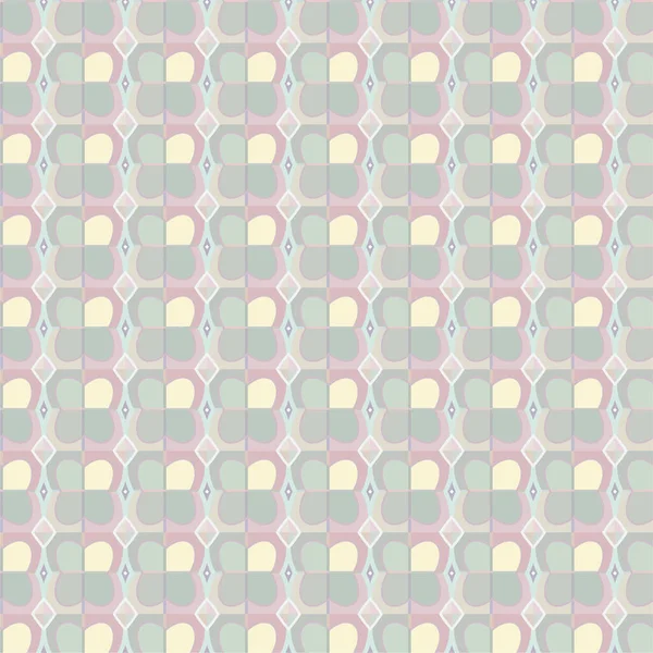 Geometrik yinelenen süs vektör deseni. Pastel tonları olan kusursuz tasarım dokusu