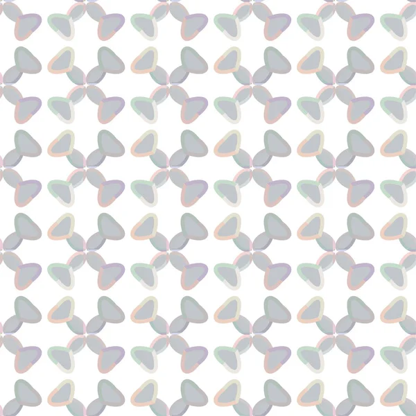 Geometric Recurring Ornamental Vector Pattern Seamless Design Texture Pastel Shades — Stock Vector