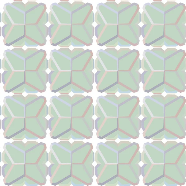 Geometric Recurring Ornamental Vector Pattern Seamless Design Texture Pastel Shades — Stock Vector