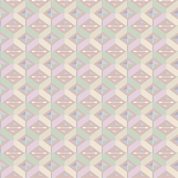 Geometrik yinelenen süs vektör deseni. Pastel tonları olan kusursuz tasarım dokusu