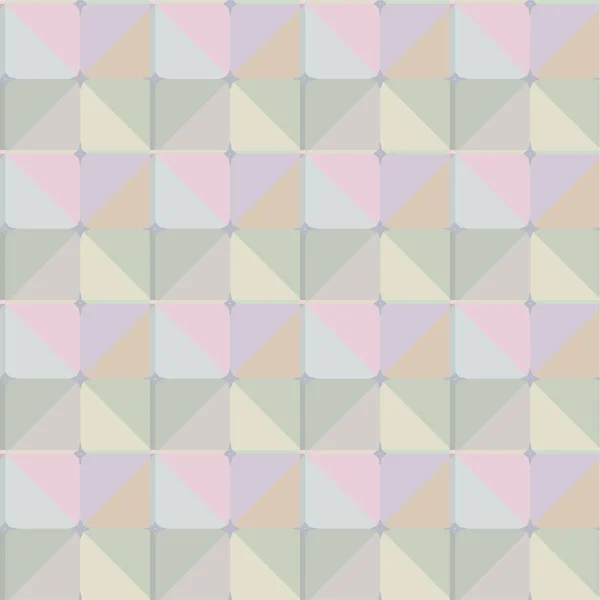 Geometric Recurring Ornamental Vector Pattern Seamless Design Texture Pastel Shades — Stock Vector