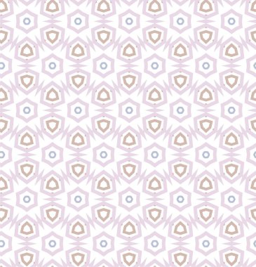 Geometrik yinelenen süs vektör deseni. Pastel tonları olan kusursuz tasarım dokusu