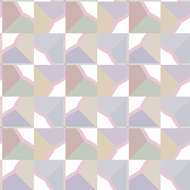 Geometrik süslemeli vektör deseni. Kusursuz tasarım dokusu 