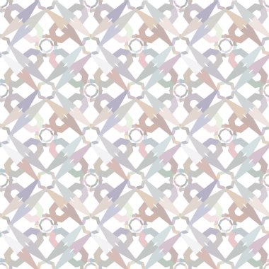 Geometrik süslemeli vektör deseni. Kusursuz tasarım dokusu 