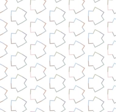 Geometrik süslemeli vektör deseni. Kusursuz tasarım dokusu