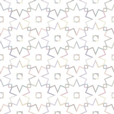 Geometrik süslemeli kusursuz desen. vektör illüstrasyonu