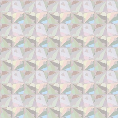Geometrik yinelenen süs vektör deseni. Pastel tonları olan kusursuz tasarım dokusu