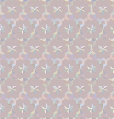 Geometrik yinelenen süs vektör deseni. Pastel tonları olan kusursuz tasarım dokusu