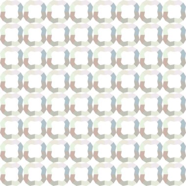 Geometrik yinelenen süs vektör deseni. Pastel tonları olan kusursuz tasarım dokusu
