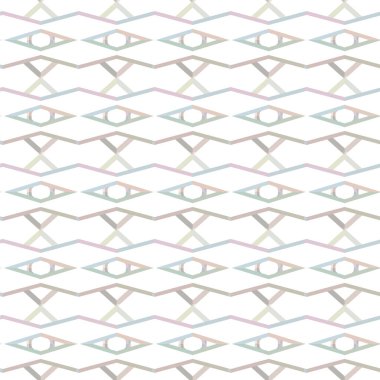 Geometrik süslemeli vektör deseni. Kusursuz tasarım dokusu 