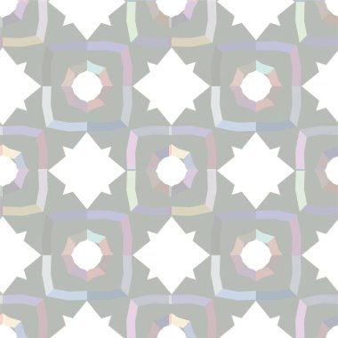 Geometrik süslemeli vektör deseni. Kusursuz tasarım dokusu 