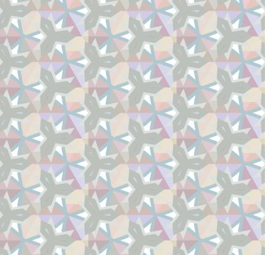 Geometrik süslemeli vektör deseni. Kusursuz tasarım dokusu 