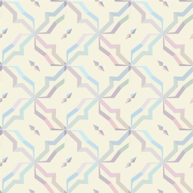 Geometrik süslemeli vektör deseni. Kusursuz tasarım dokusu 