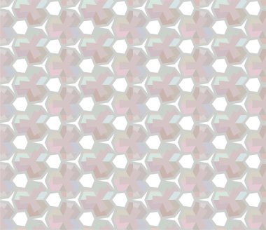 Geometrik yinelenen süs vektör deseni. Pastel tonları olan kusursuz tasarım dokusu