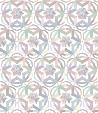 Geometrik süslemeli vektör deseni. Kusursuz tasarım dokusu 