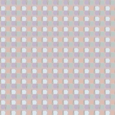 Geometrik yinelenen süs vektör deseni. Pastel tonları olan kusursuz tasarım dokusu