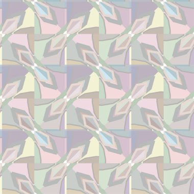 Geometrik süslemeli vektör deseni. Kusursuz tasarım dokusu