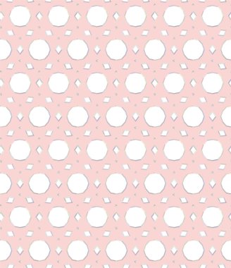 Geometrik yinelenen süs vektör deseni. Pastel tonları olan kusursuz tasarım dokusu