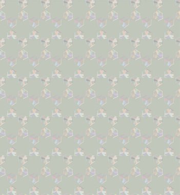 Geometrik yinelenen süs vektör deseni. Pastel tonları olan kusursuz tasarım dokusu