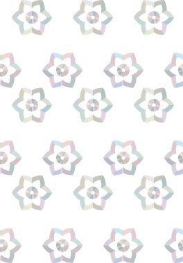 Geometrik yinelenen süs vektör deseni. Pastel tonları olan kusursuz tasarım dokusu